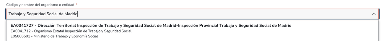 Resultado del buscador con la unidad EA0041727, Dirección Territorial Inspección de Trabajo y Seguridad Social de Madrid